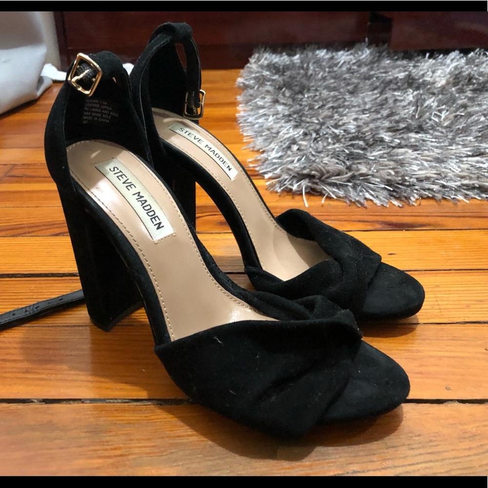 Steve Madden front tie heels 3”